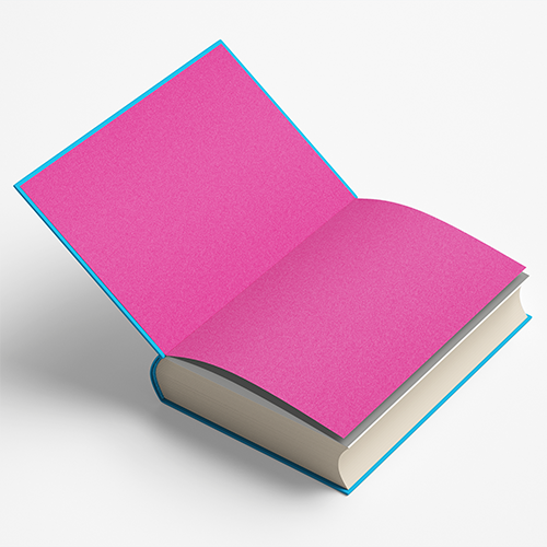 Folha de cor única lisa ou perolada que combine com o livro